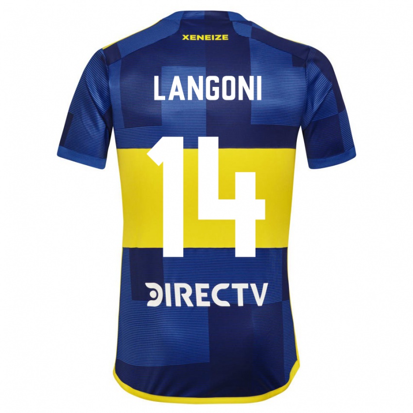 Kinderen Luca Langoni #14 Blauw Geel Thuisshirt Thuistenue 2024/25 T-Shirt