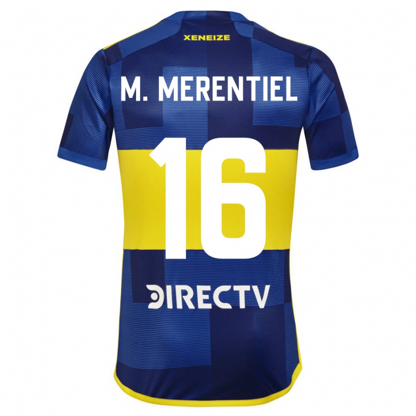 Kinderen Miguel Merentiel #16 Blauw Geel Thuisshirt Thuistenue 2024/25 T-Shirt