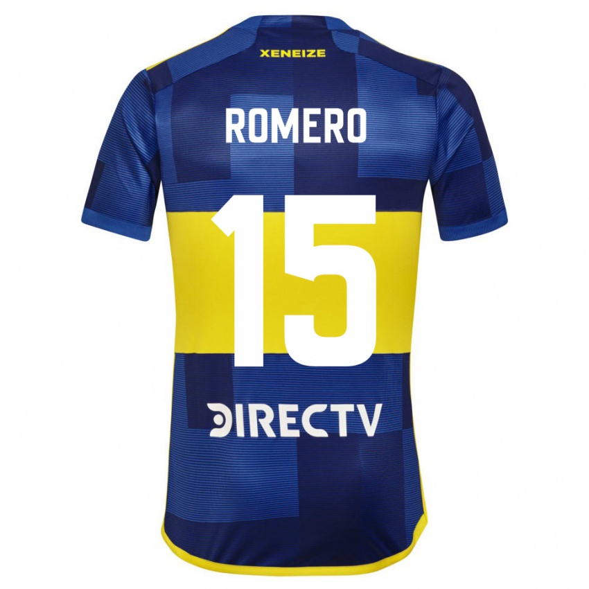 Kinderen Alejo Romero #15 Blauw Geel Thuisshirt Thuistenue 2024/25 T-Shirt