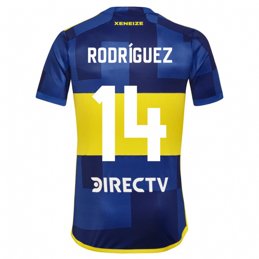 Kinderen Isaías Rodríguez #14 Blauw Geel Thuisshirt Thuistenue 2024/25 T-Shirt