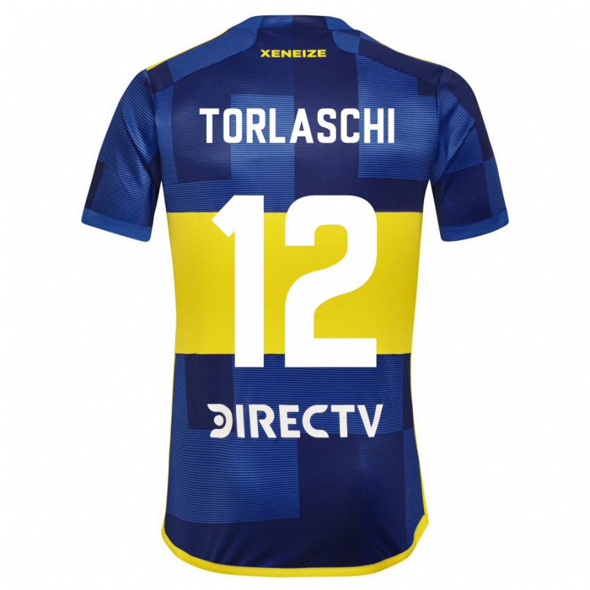 Kinderen Lucas Torlaschi #12 Blauw Geel Thuisshirt Thuistenue 2024/25 T-Shirt