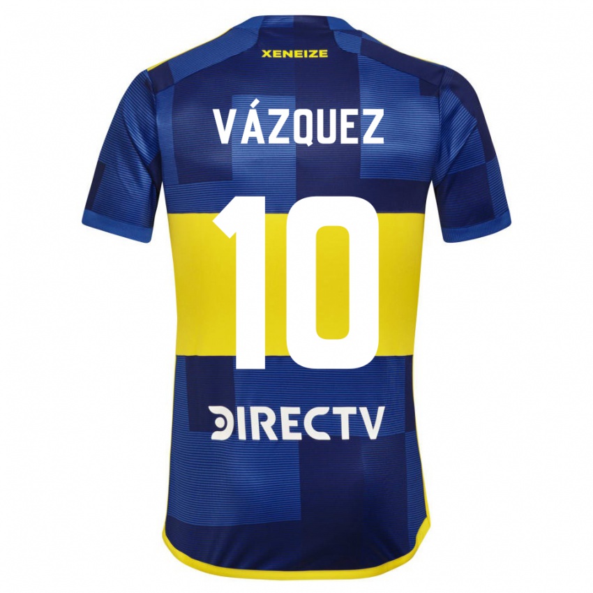 Kinderen Lucas Vázquez #10 Blauw Geel Thuisshirt Thuistenue 2024/25 T-Shirt