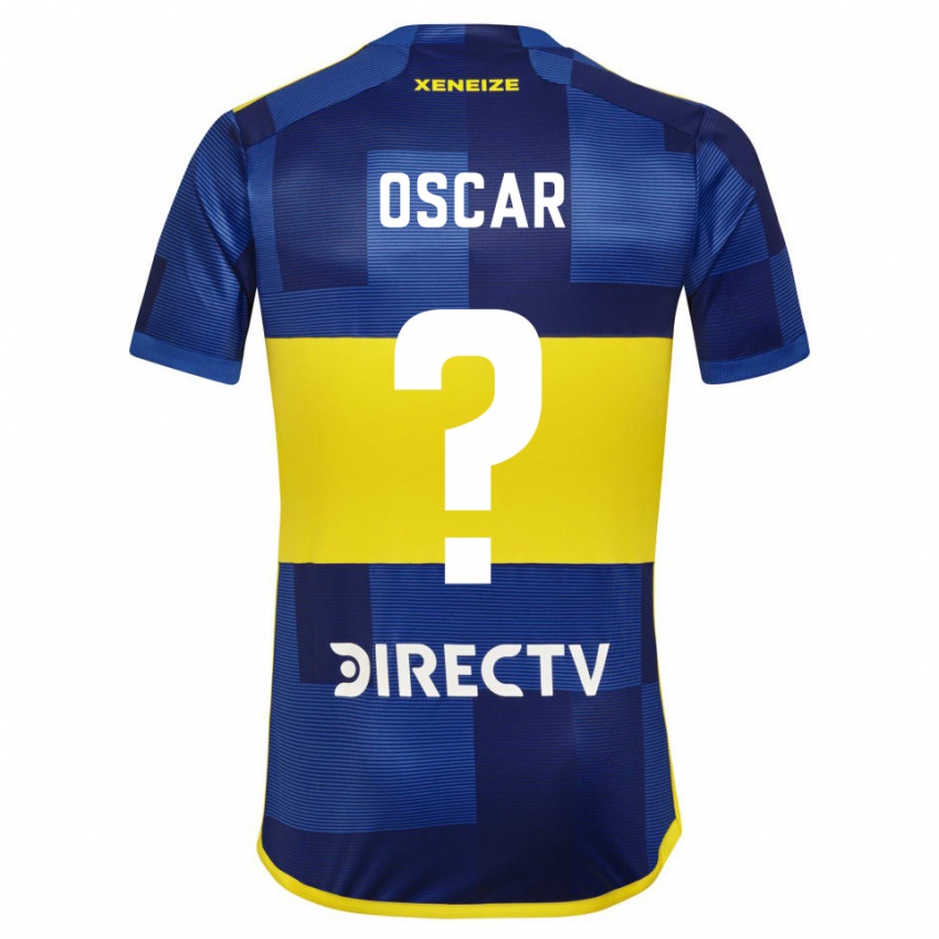 Kinderen Oscar Romero #0 Blauw Geel Thuisshirt Thuistenue 2024/25 T-Shirt