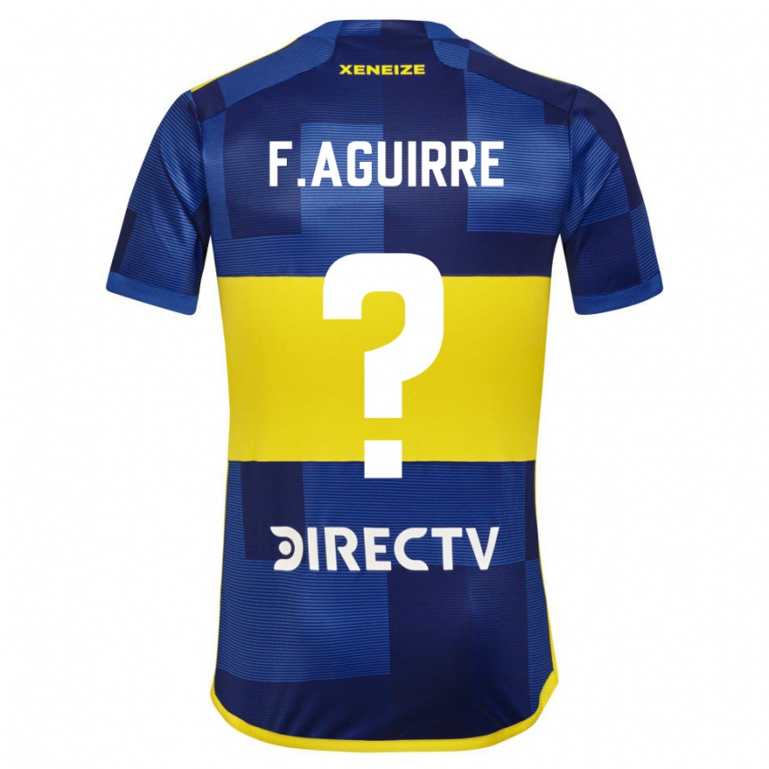 Kinderen Federico Aguirre #0 Blauw Geel Thuisshirt Thuistenue 2024/25 T-Shirt