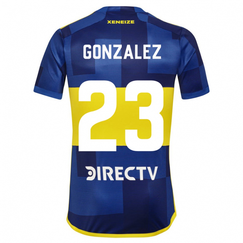 Kinderen Diego Gonzalez #23 Blauw Geel Thuisshirt Thuistenue 2024/25 T-Shirt