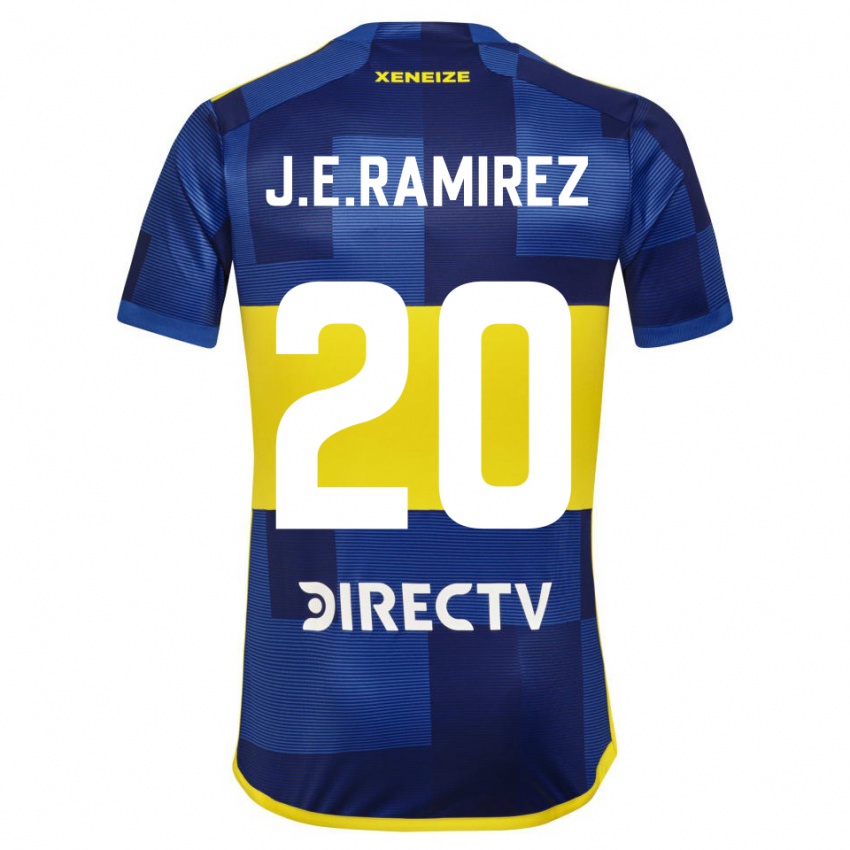 Kinderen Juan Edgardo Ramirez #20 Blauw Geel Thuisshirt Thuistenue 2024/25 T-Shirt