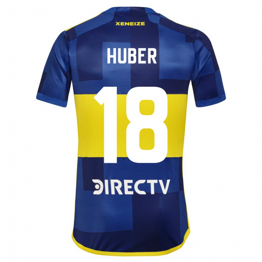 Kinderen Clarisa Huber #18 Blauw Geel Thuisshirt Thuistenue 2024/25 T-Shirt