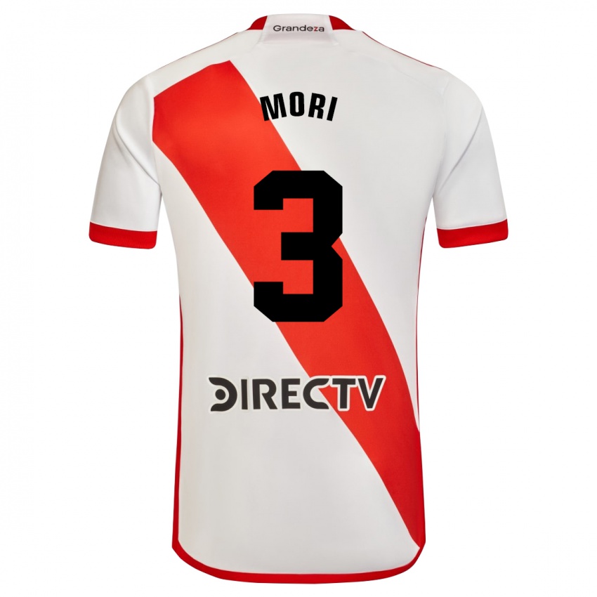 Kinderen Ramiro Funes Mori #3 Wit Rood Thuisshirt Thuistenue 2024/25 T-Shirt