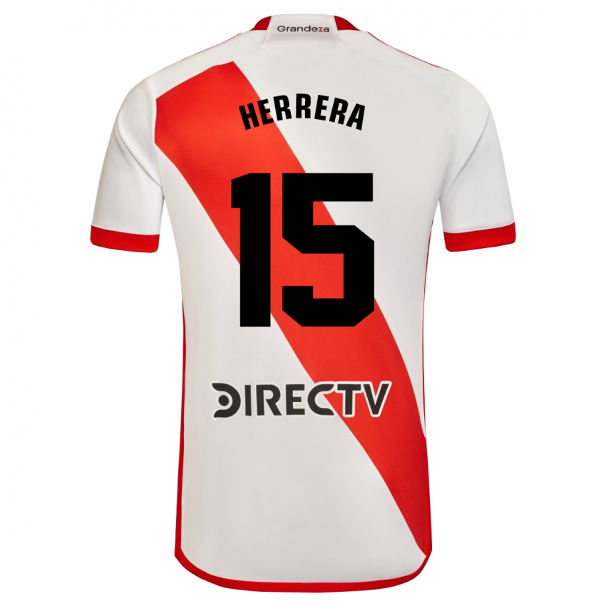 Kinderen Andrés Herrera #15 Wit Rood Thuisshirt Thuistenue 2024/25 T-Shirt