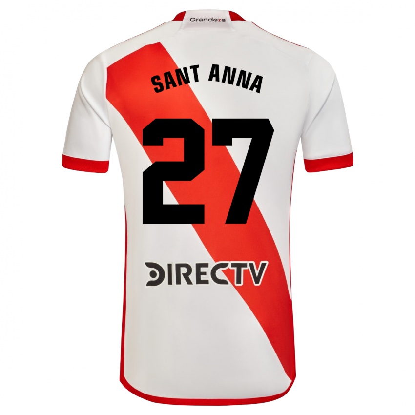 Kinderen Agustín Sant Anna #27 Wit Rood Thuisshirt Thuistenue 2024/25 T-Shirt