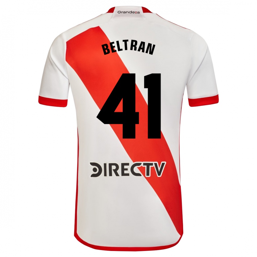 Kinderen Santiago Beltrán #41 Wit Rood Thuisshirt Thuistenue 2024/25 T-Shirt