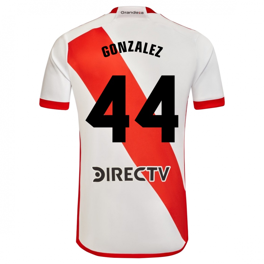 Kinderen Alexis González #44 Wit Rood Thuisshirt Thuistenue 2024/25 T-Shirt