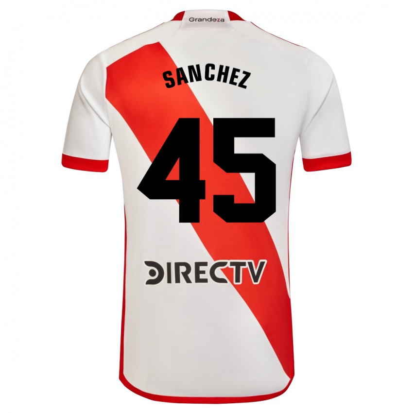 Kinderen Sebastián Sánchez #45 Wit Rood Thuisshirt Thuistenue 2024/25 T-Shirt