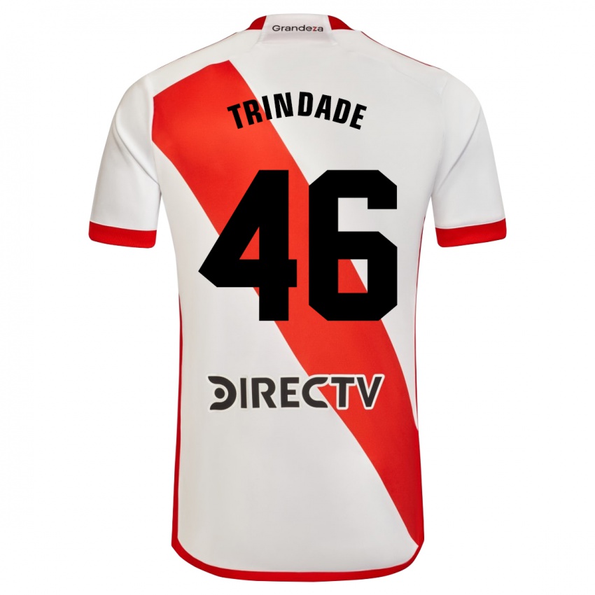 Kinderen Gonzalo Trindade #46 Wit Rood Thuisshirt Thuistenue 2024/25 T-Shirt