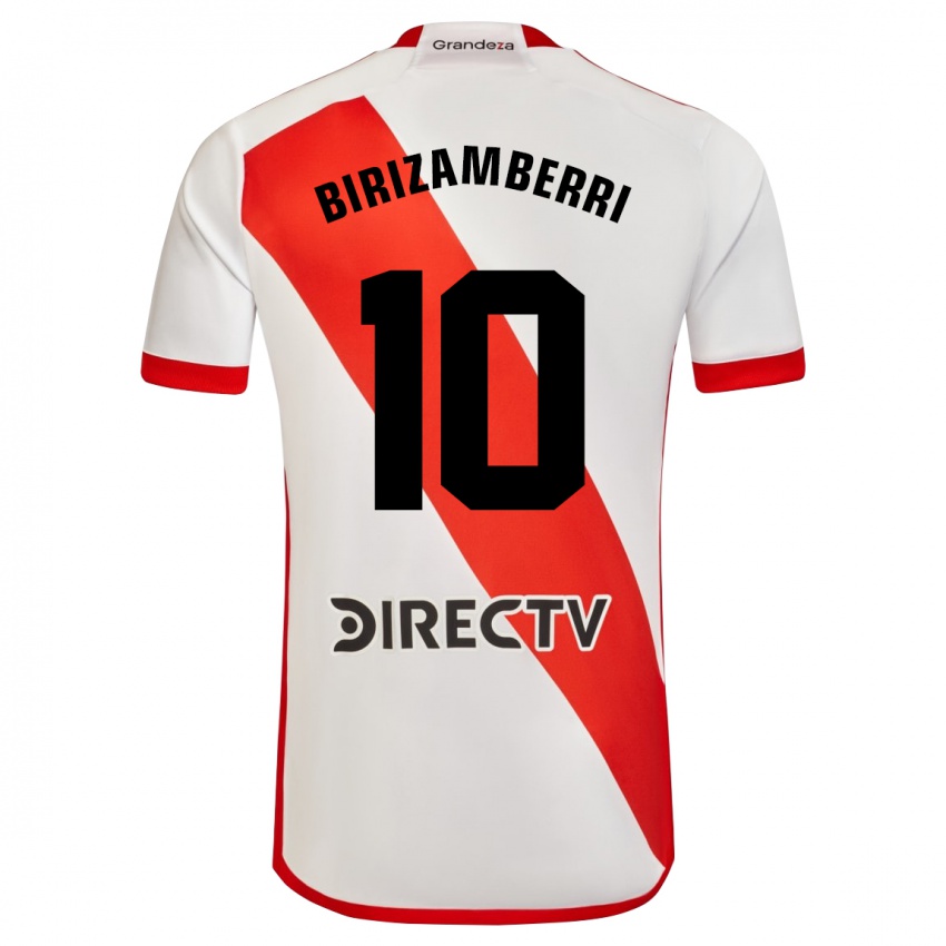 Kinderen María Carolina Birizamberri Rivero #10 Wit Rood Thuisshirt Thuistenue 2024/25 T-Shirt