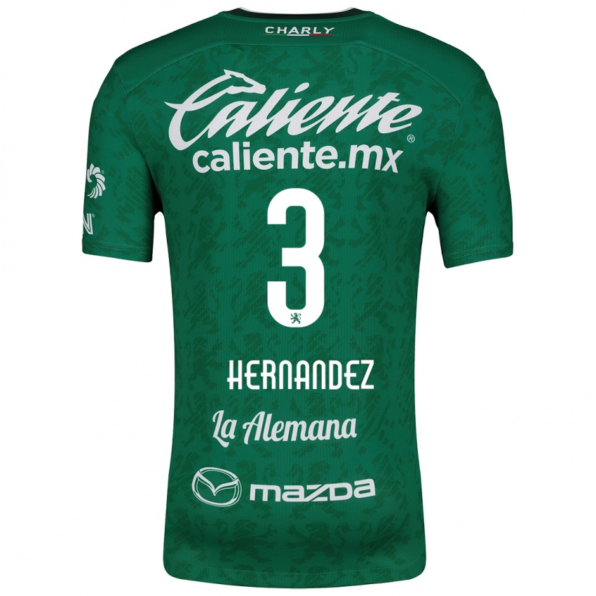 Kinderen Pedro Hernández #3 Groen Wit Thuisshirt Thuistenue 2024/25 T-Shirt