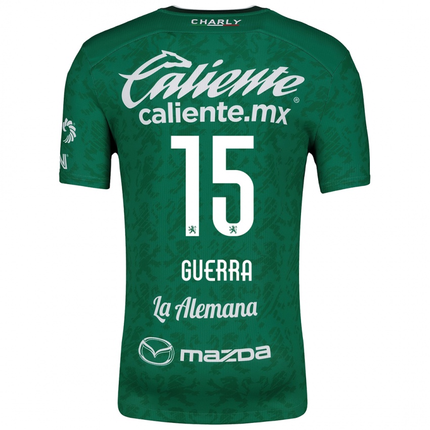 Kinderen Edgar Guerra #15 Groen Wit Thuisshirt Thuistenue 2024/25 T-Shirt