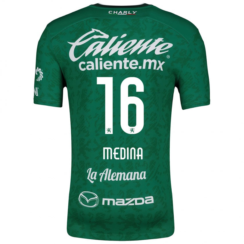 Kinderen Alan Medina #16 Groen Wit Thuisshirt Thuistenue 2024/25 T-Shirt