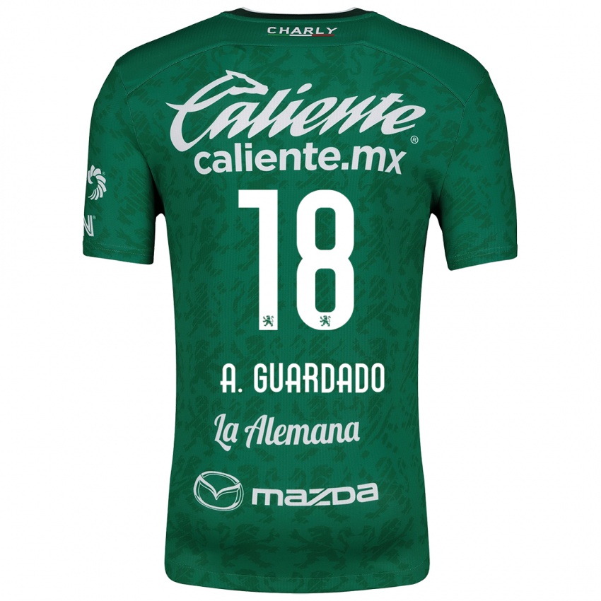 Kinderen Andrés Guardado #18 Groen Wit Thuisshirt Thuistenue 2024/25 T-Shirt