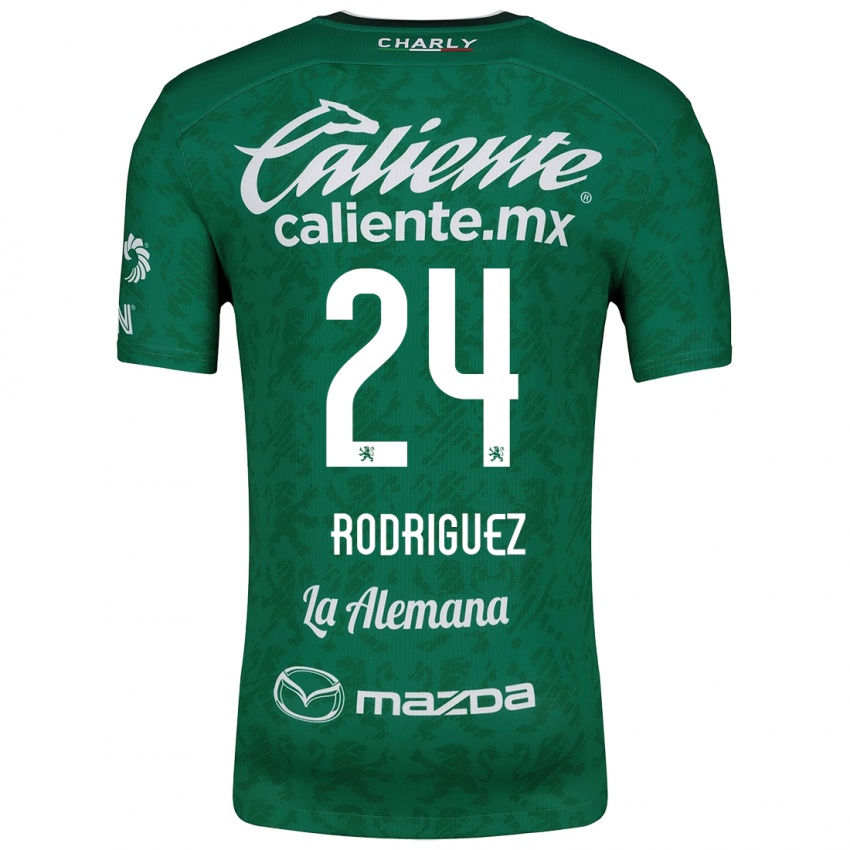 Kinderen Osvaldo Rodríguez #24 Groen Wit Thuisshirt Thuistenue 2024/25 T-Shirt