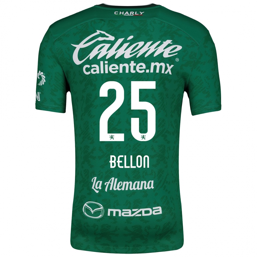 Kinderen Paul Bellón #25 Groen Wit Thuisshirt Thuistenue 2024/25 T-Shirt