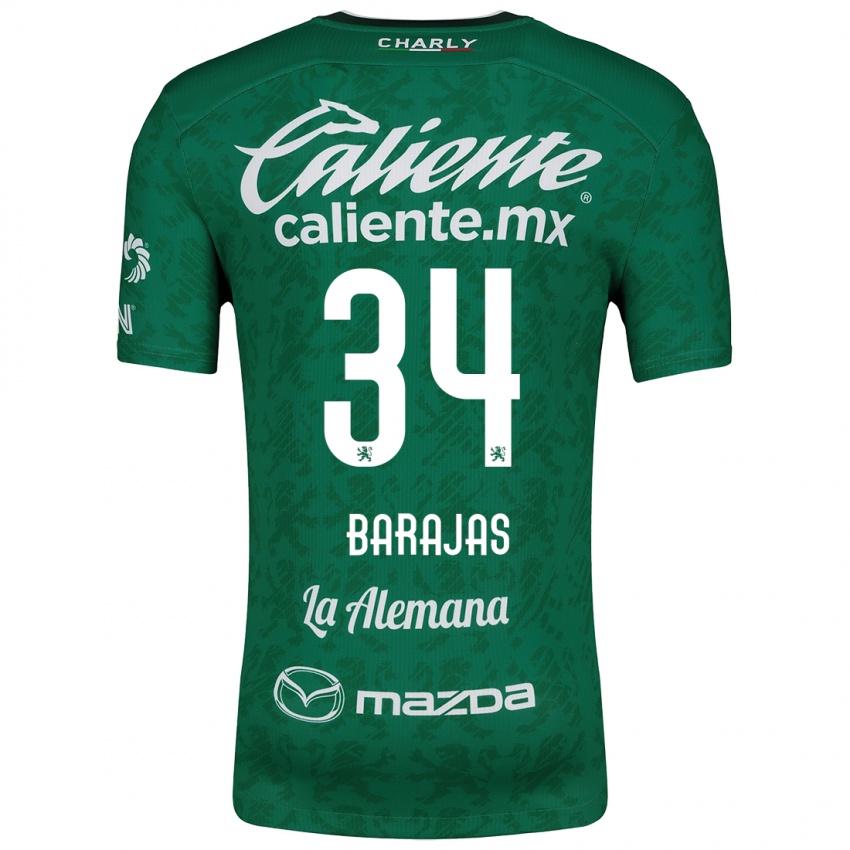 Kinderen Víctor Barajas #34 Groen Wit Thuisshirt Thuistenue 2024/25 T-Shirt