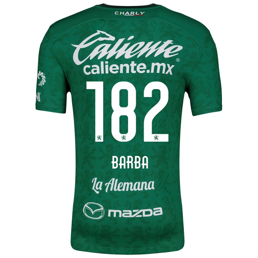 Kinderen Austin Barba #182 Groen Wit Thuisshirt Thuistenue 2024/25 T-Shirt