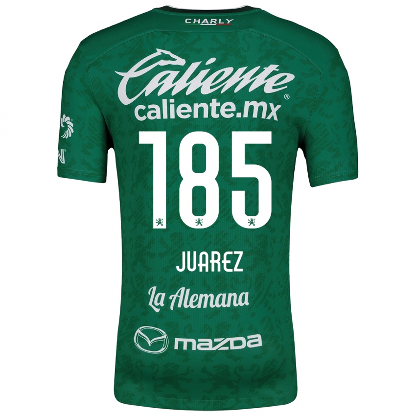 Kinderen Moisés Juárez #185 Groen Wit Thuisshirt Thuistenue 2024/25 T-Shirt