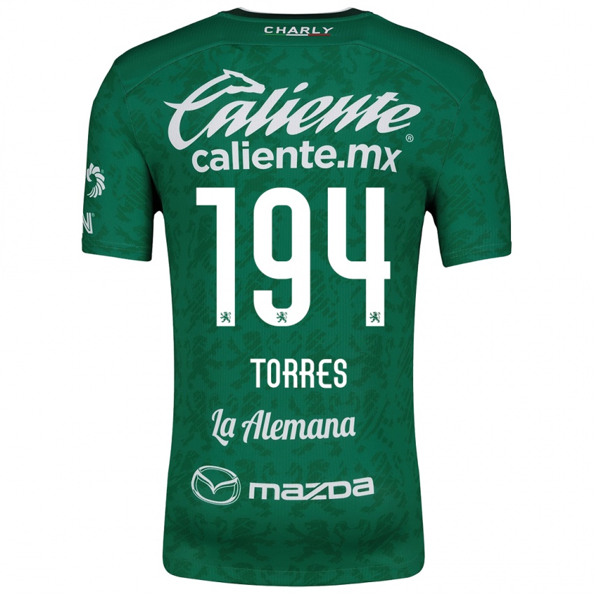 Kinderen Erick Torres #194 Groen Wit Thuisshirt Thuistenue 2024/25 T-Shirt