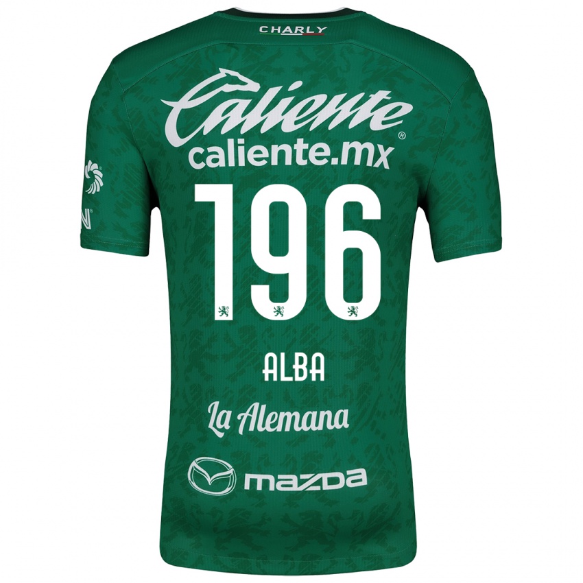 Kinderen Óscar Alba #196 Groen Wit Thuisshirt Thuistenue 2024/25 T-Shirt