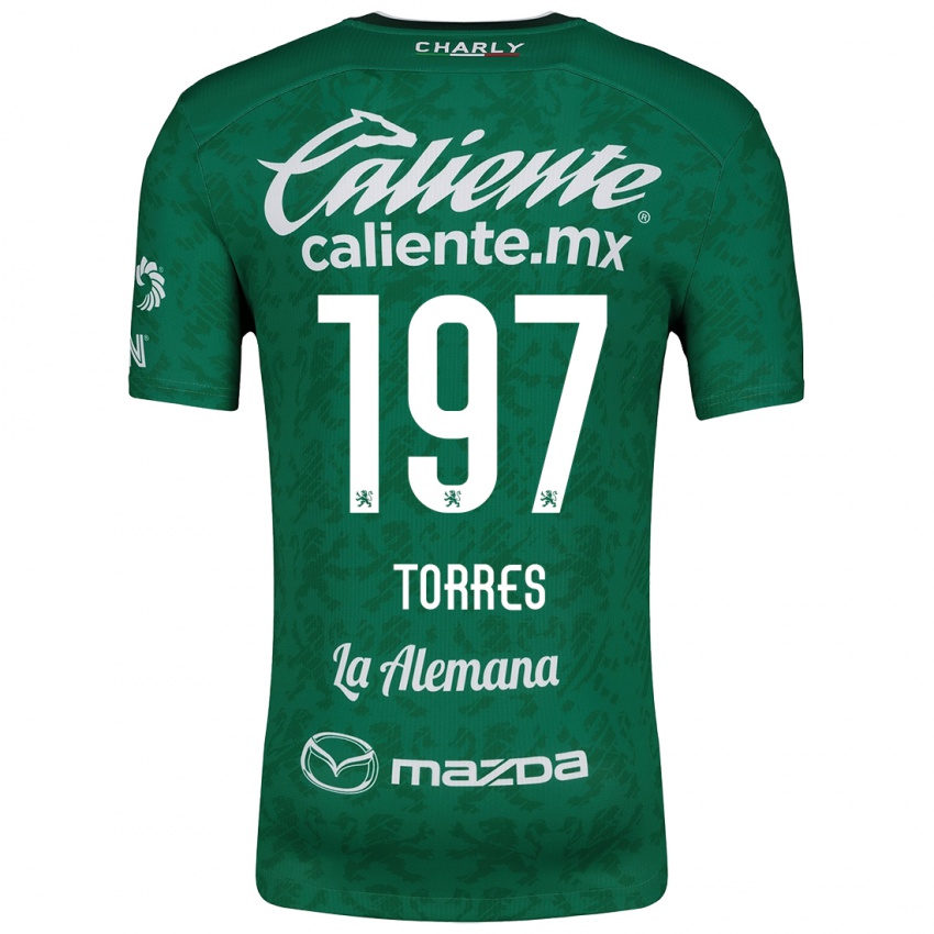 Kinderen Erick Torres #197 Groen Wit Thuisshirt Thuistenue 2024/25 T-Shirt