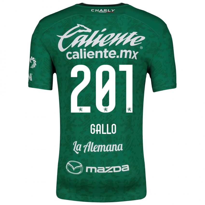 Kinderen Andrés Gallo #201 Groen Wit Thuisshirt Thuistenue 2024/25 T-Shirt