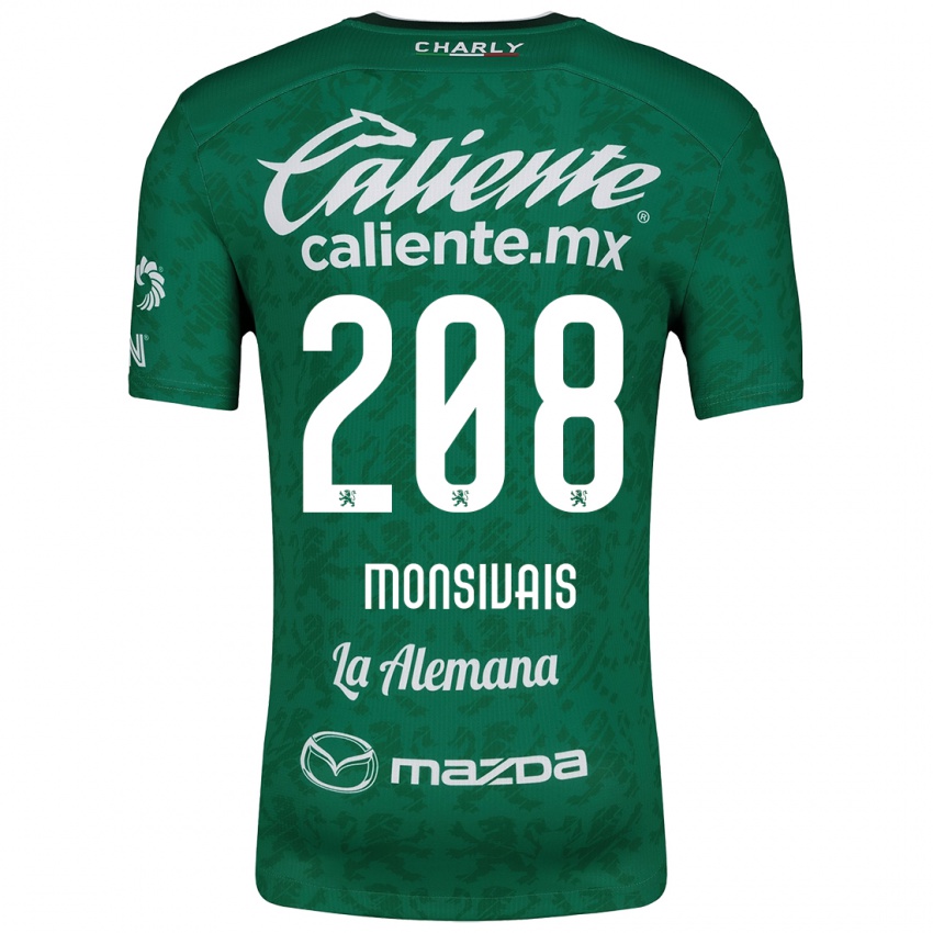 Kinderen Daniel Monsivaís #208 Groen Wit Thuisshirt Thuistenue 2024/25 T-Shirt