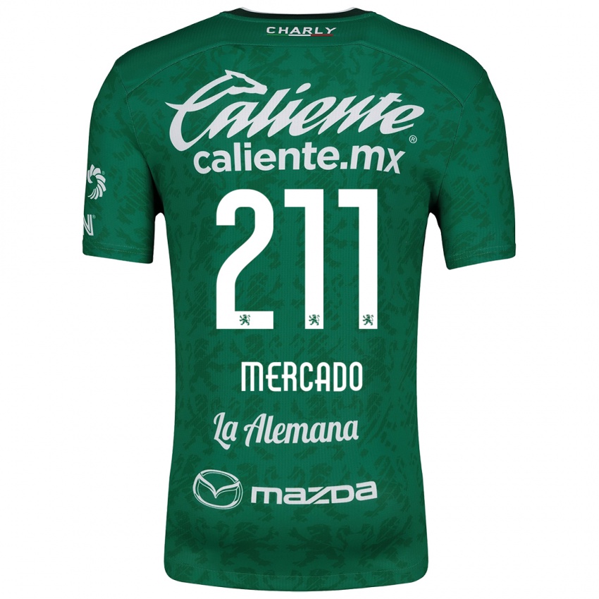 Kinderen Diego Mercado #211 Groen Wit Thuisshirt Thuistenue 2024/25 T-Shirt