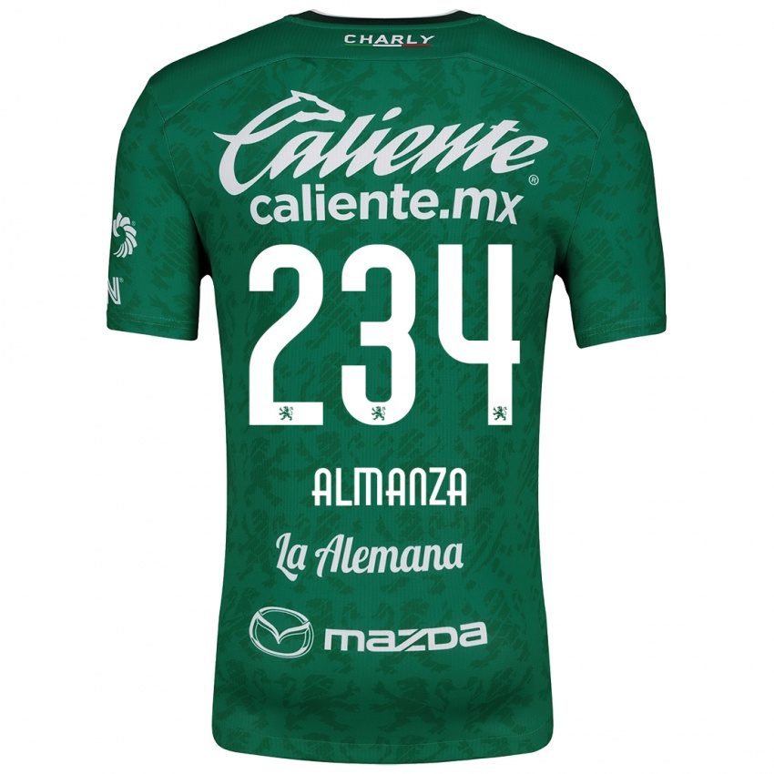 Kinderen Román Almanza #234 Groen Wit Thuisshirt Thuistenue 2024/25 T-Shirt