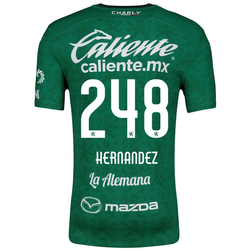 Kinderen Fernando Hernández #248 Groen Wit Thuisshirt Thuistenue 2024/25 T-Shirt