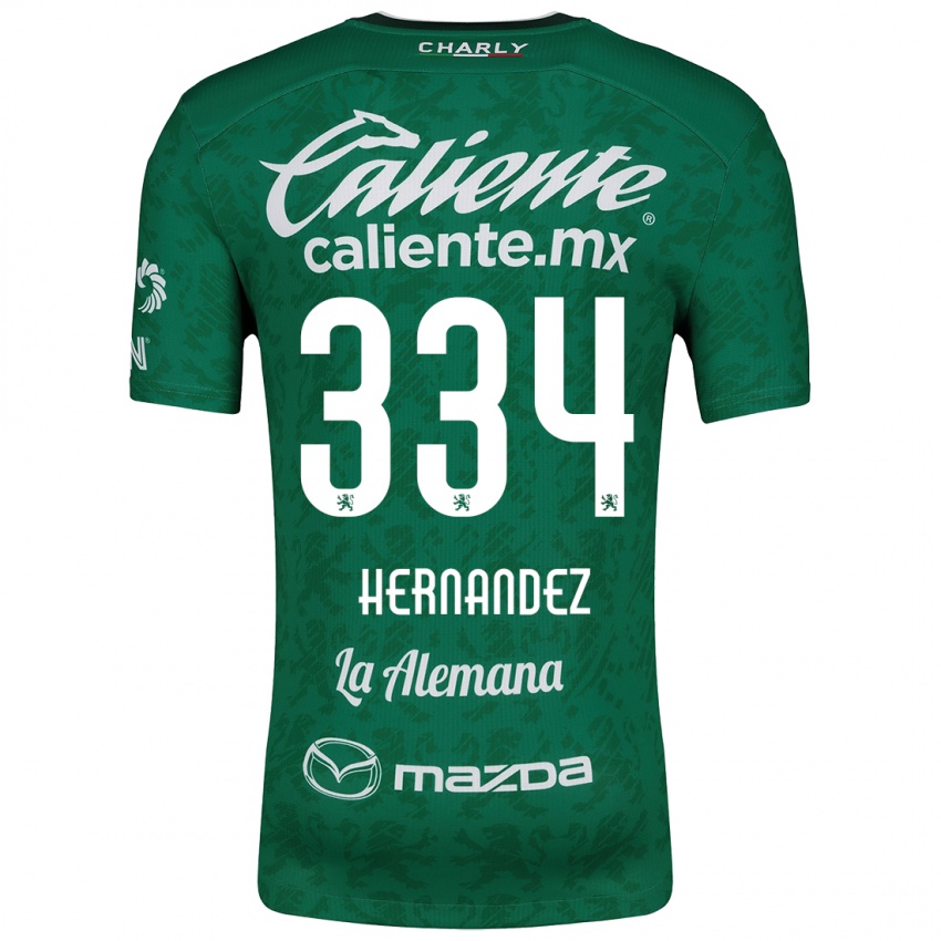 Kinderen Alan Hernández #334 Groen Wit Thuisshirt Thuistenue 2024/25 T-Shirt