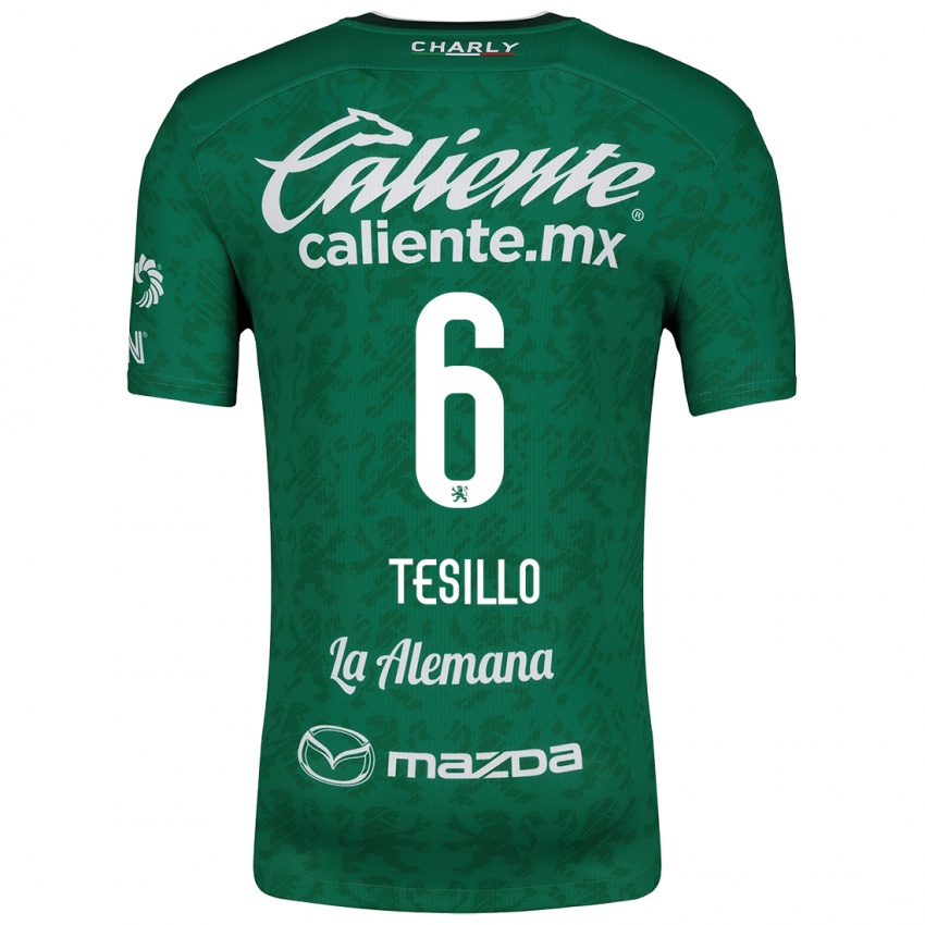 Kinderen William Tesillo #6 Groen Wit Thuisshirt Thuistenue 2024/25 T-Shirt