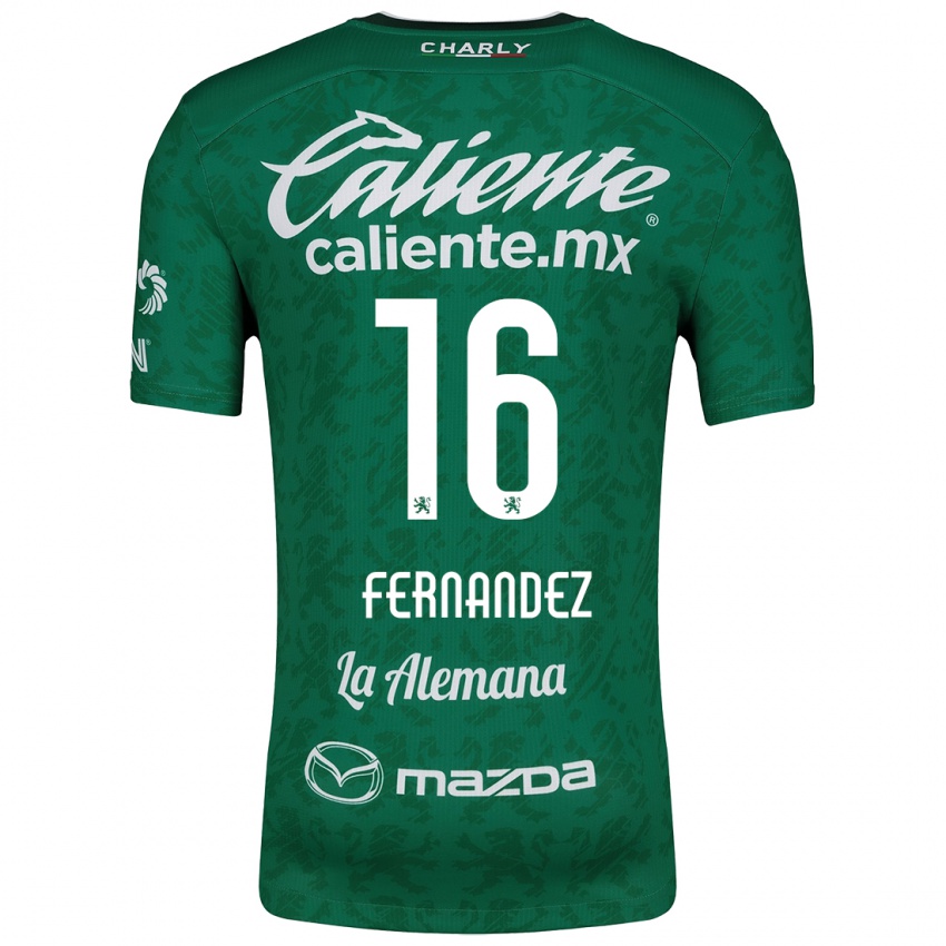 Kinderen Omar Fernández #16 Groen Wit Thuisshirt Thuistenue 2024/25 T-Shirt