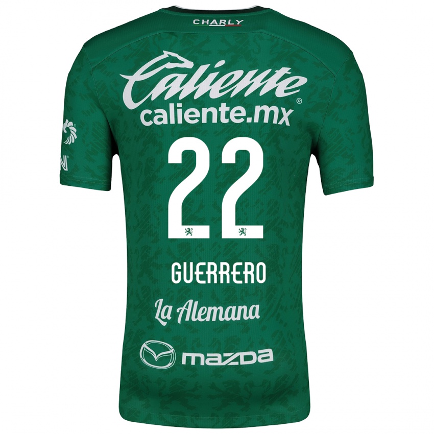 Kinderen África Guerrero #22 Groen Wit Thuisshirt Thuistenue 2024/25 T-Shirt