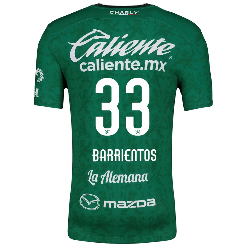 Kinderen Yashira Barrientos #33 Groen Wit Thuisshirt Thuistenue 2024/25 T-Shirt