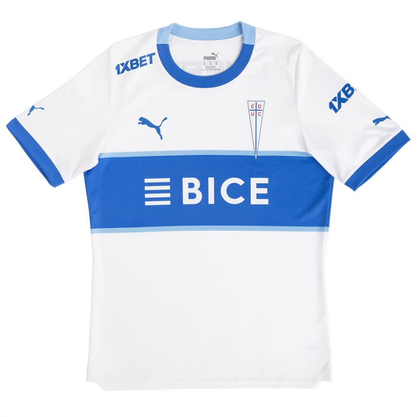 Kinderen Felipe Mercado #0 Wit Blauw Thuisshirt Thuistenue 2024/25 T-Shirt