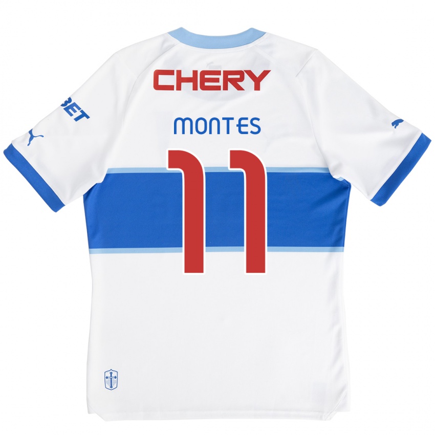 Kinderen Clemente Montes #11 Wit Blauw Thuisshirt Thuistenue 2024/25 T-Shirt