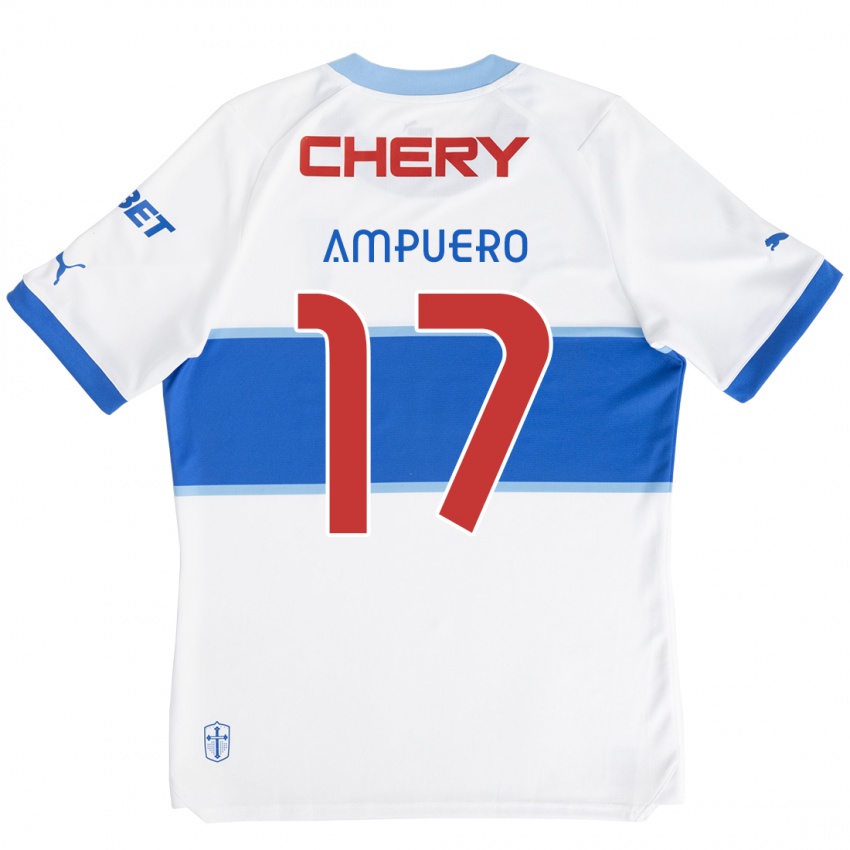 Kinderen Branco Ampuero #17 Wit Blauw Thuisshirt Thuistenue 2024/25 T-Shirt