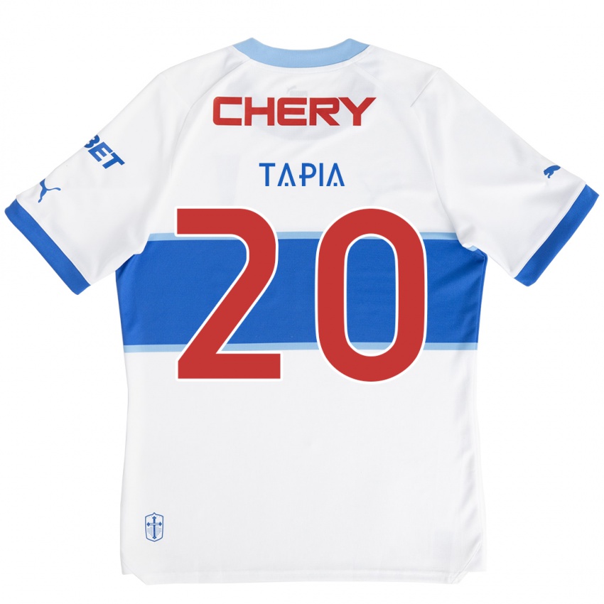 Kinderen Gonzalo Tapia #20 Wit Blauw Thuisshirt Thuistenue 2024/25 T-Shirt