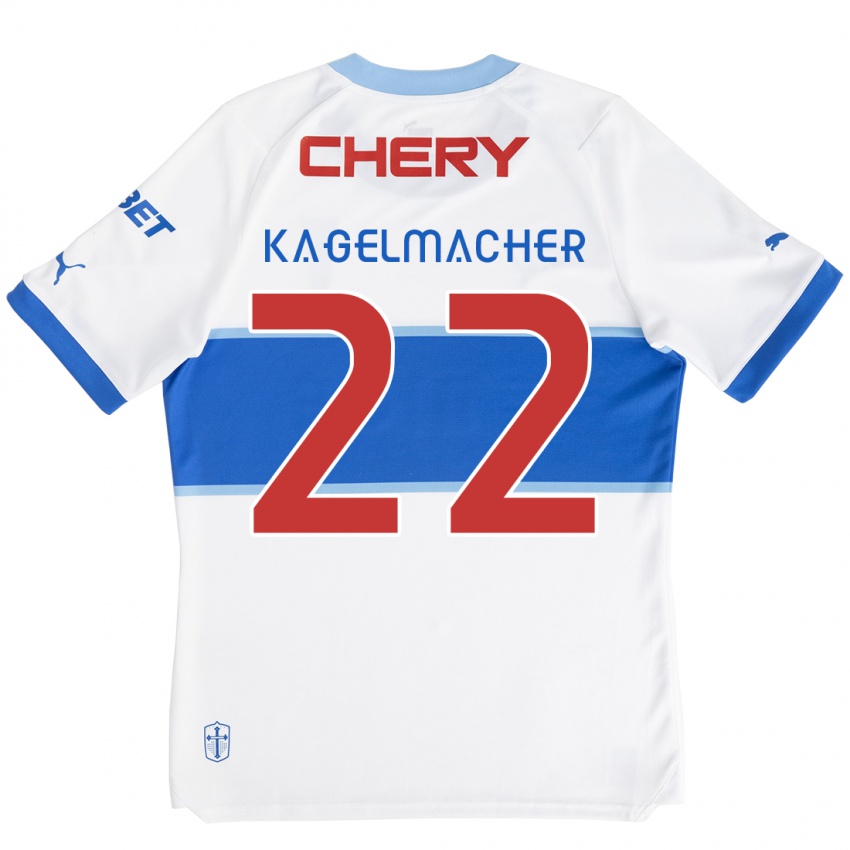 Kinderen Gary Kagelmacher #22 Wit Blauw Thuisshirt Thuistenue 2024/25 T-Shirt