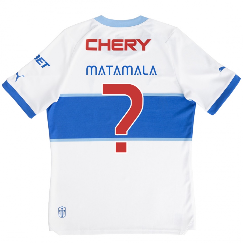 Kinderen Camilo Matamala #0 Wit Blauw Thuisshirt Thuistenue 2024/25 T-Shirt