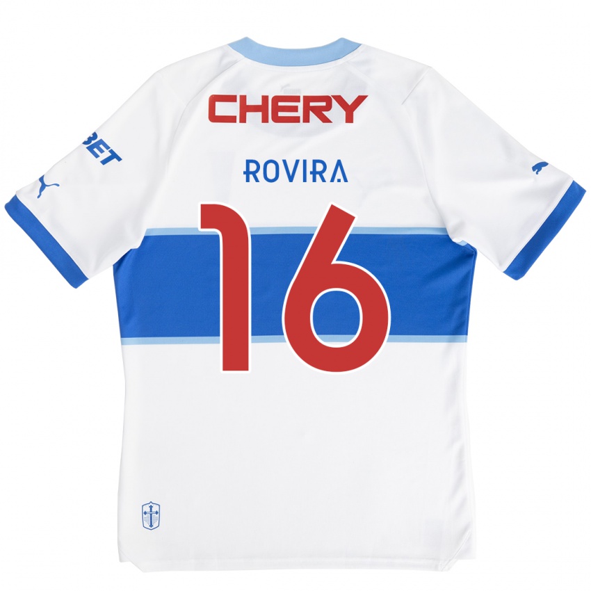 Kinderen Brayan Rovira #16 Wit Blauw Thuisshirt Thuistenue 2024/25 T-Shirt