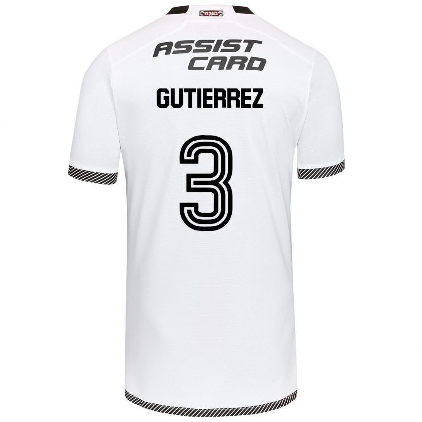 Kinderen Daniel Gutiérrez #3 Wit Zwart Thuisshirt Thuistenue 2024/25 T-Shirt