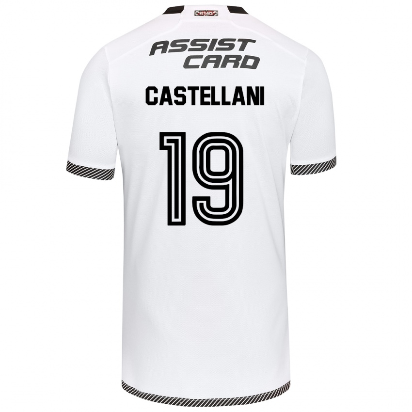 Kinderen Gonzalo Castellani #19 Wit Zwart Thuisshirt Thuistenue 2024/25 T-Shirt